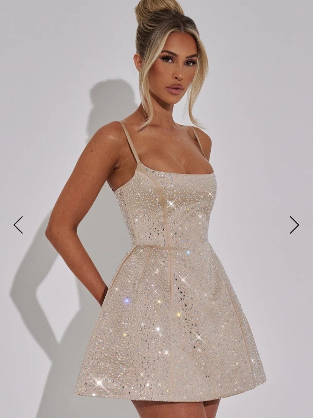 Babyboo Angelique Mini Dress - Champagne